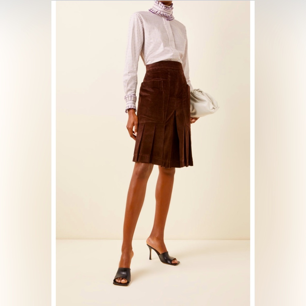 Victoria Beckham pleated corduroy skorts (skirt/shorts)